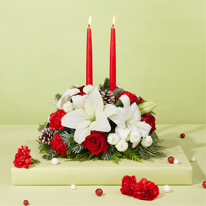 Seasonal Festivities Centerpiece –  Floral Delights Etc, Daleville AL