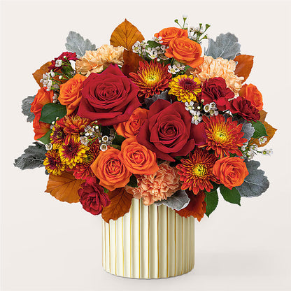 Merlot Bouquet with Ivory Vase –  Floral Delights Etc, Daleville AL