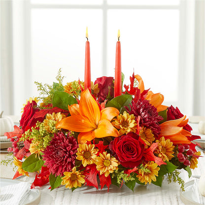 Autumn's Embrace Centerpiece –  Floral Delights Etc, Daleville AL