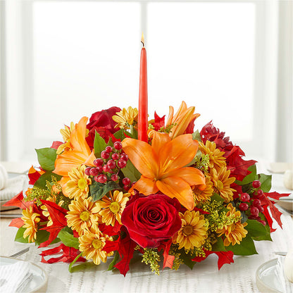 Autumn's Embrace Centerpiece –  Floral Delights Etc, Daleville AL