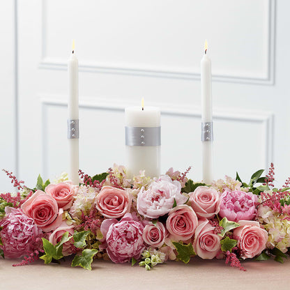 Worldwide Romance Unity Candle Arrangement –  Floral Delights Etc, Daleville AL